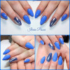 gel colorato blu cobalto iradei nails