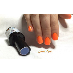 smalto gel color arancione chiaro neon iradei nails