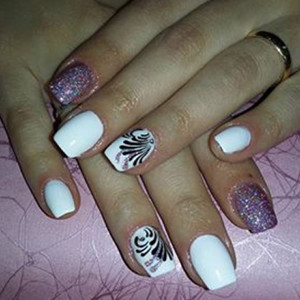 gel color bianco iradei nails